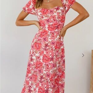 Hello Molly Pink Floral Maxi Dress